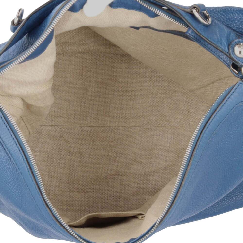 GUCCI Authentic Blue Leather Shoulder Bag - Picture 7 of 16